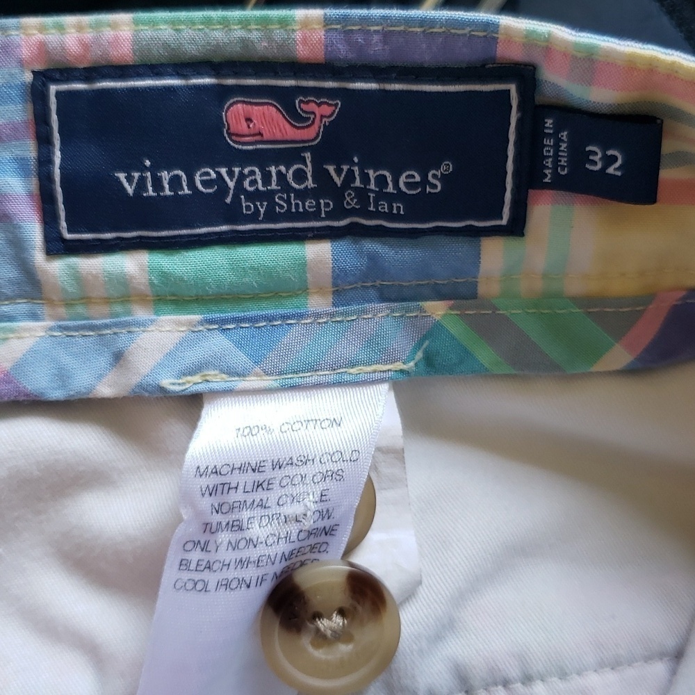 Vineyard Vine Plaid Multicolor Men's Shorts Size 32 - Picture 4 of 4